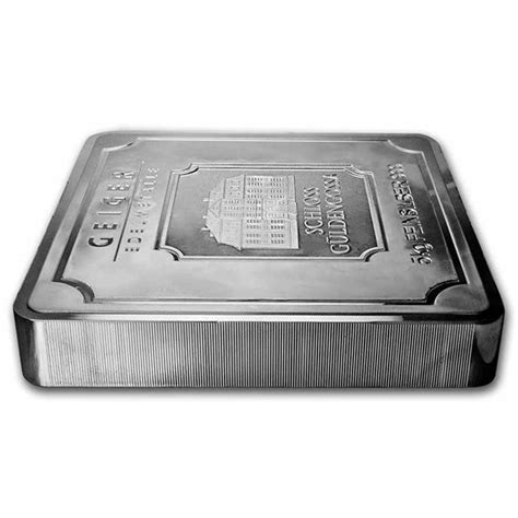 Buy 5 Kilo Silver Geiger Edelmetalle Square Bar Apmex
