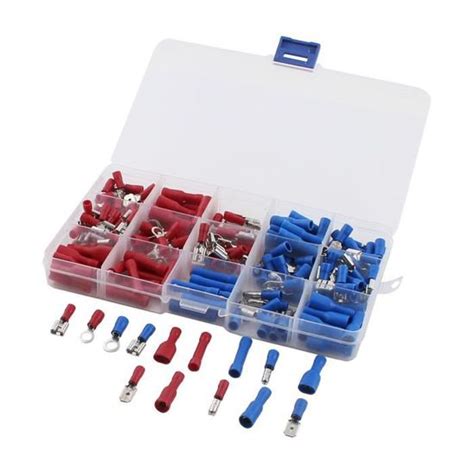 200pcs Cosse isolée sertir cosse électrique Set Kit joint torique