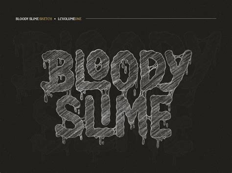 Bloody Slime Lettering Logo By Typia Nesia Lettering Logo Custom