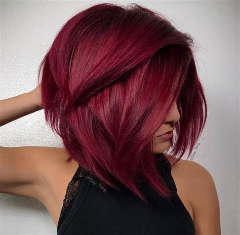 Hair Dye Tips Dyed Tips Hair Color Shades Cool Hair Color Short Hair Colors Purple Red Hair
