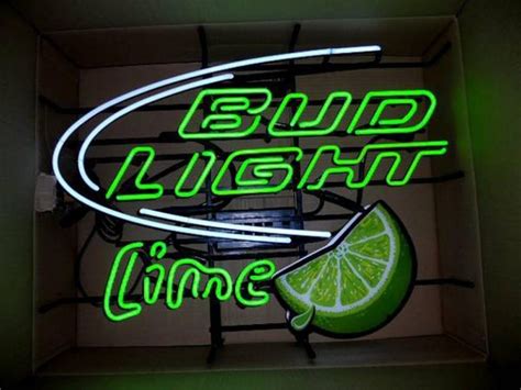 Custom Bud Light Lime Neon Sign Real Neon Light Custom Neon Signs