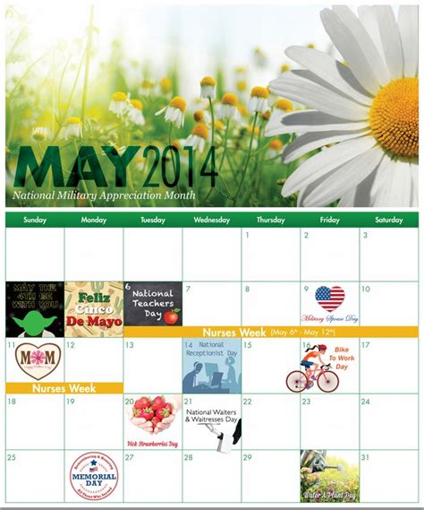 Free Downloadable Holiday Calendar May Holidays In May Holiday
