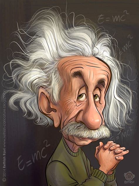 Albert Einstein Caricaturas Divertidas Caricaturas De Famosos