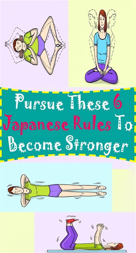 Pursue These 6 Japanese Rules To Become Stronger And Healthier Easy Workouts Stomach