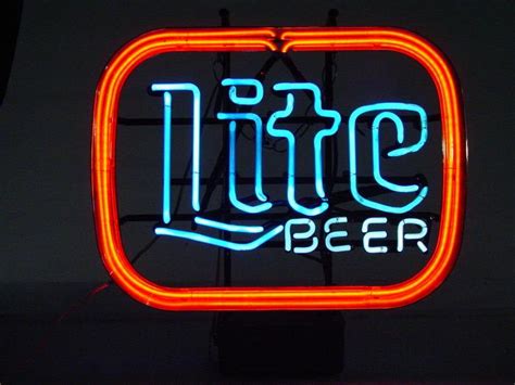 Vintage Miller Lite Lite Beer Neon Bar Sign