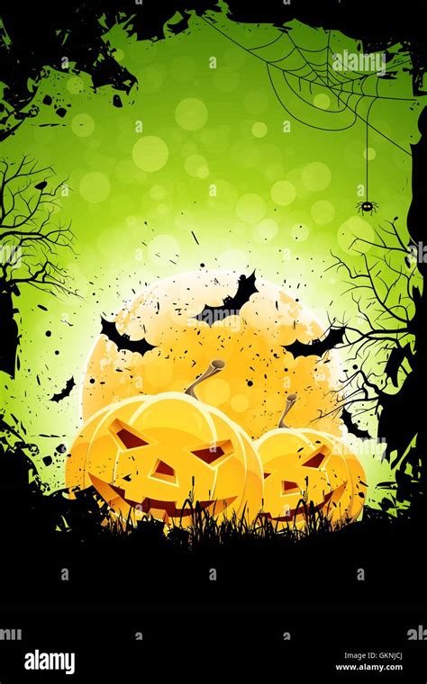 Grunge Background For Halloween Party Stock Vector Image And Art Alamy