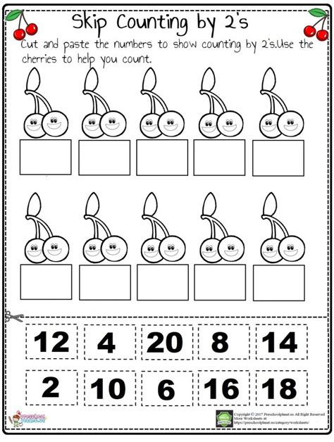 Skip Counting By 2’s Worksheet – Preschoolplanet