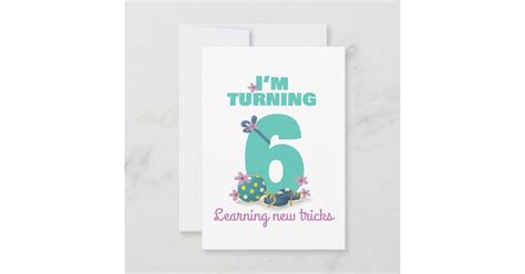 Im Turning 6 Happy Birthday Card For Kids Zazzle