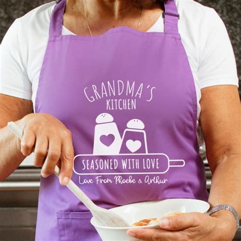 Personalised Grandma Apron Seasoned With Love The T Experiencfe