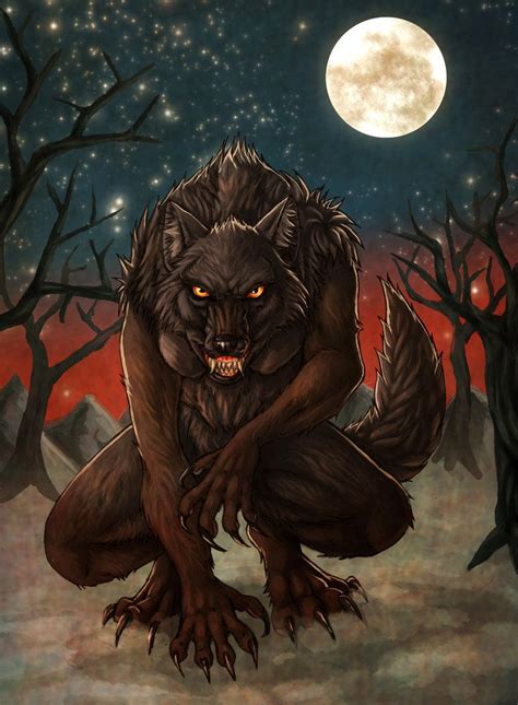Black Female Werewolf By ~fiszike On Deviantart Werewolves Female Werewolves Werewolf Art