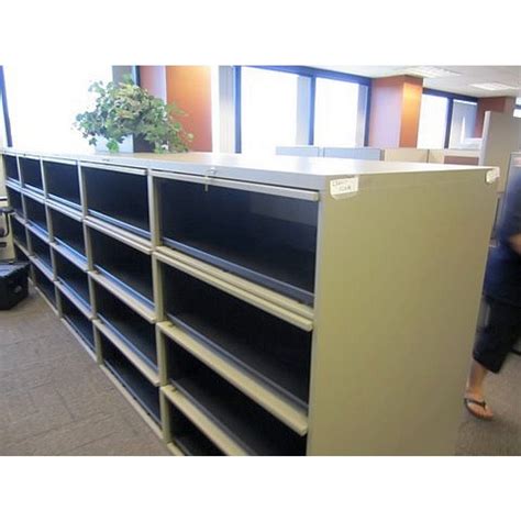 Lateral vs vertical file cabinets. Used Steelcase 4 Drawer Flip Front Lateral File Cabinet ...