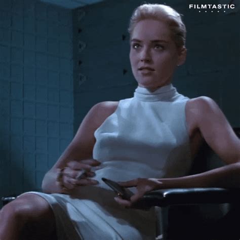 Sharon Stone Reaction By Filmtastic Find Share On Giphy