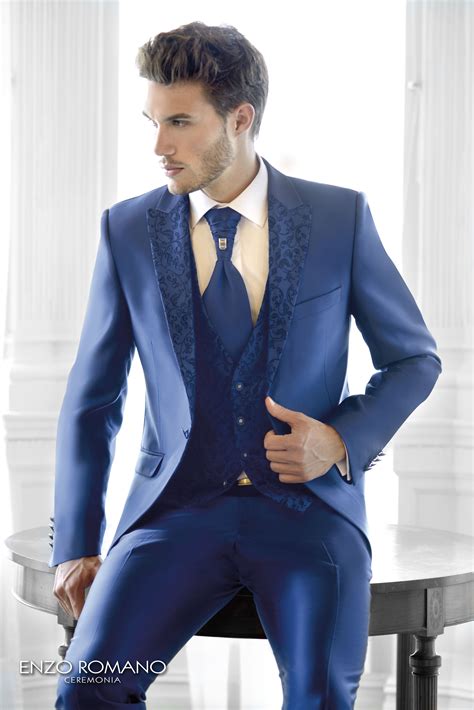 Traje Novio Azul Eléctrico Wedding Suits Mens Fashion Suits Wedding