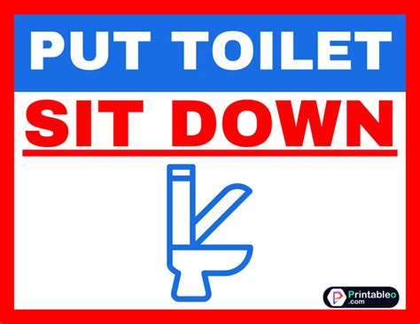 81 Restroombathroomtoilet Sign Printableocom