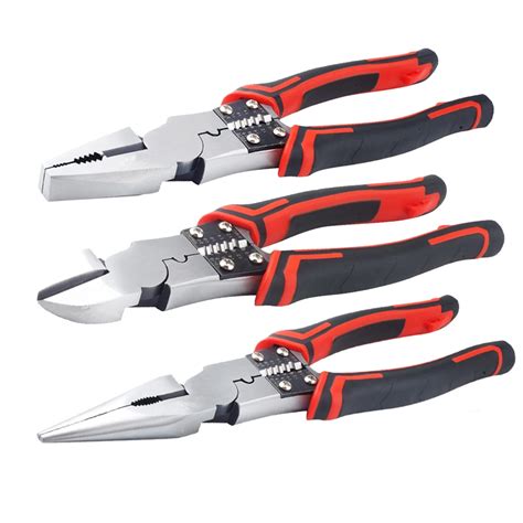 8 Wire Cutter Diagonal Pliers Needle Nose Pliers Cr V Material