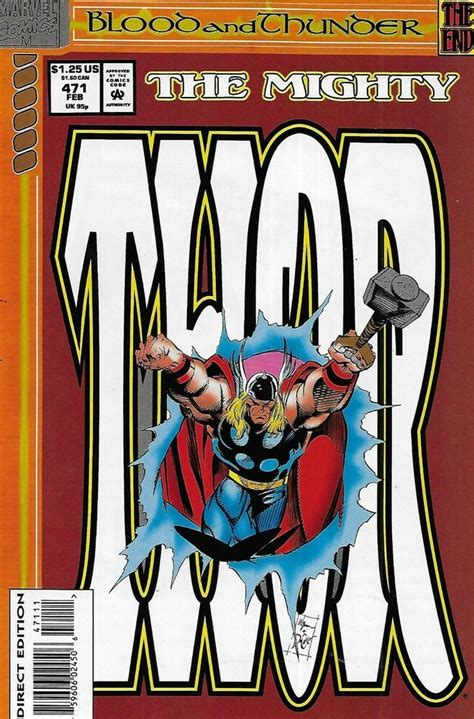 The Mighty Thor Comic Issue 471 Modern Age First Print 1994 Marz Wyman