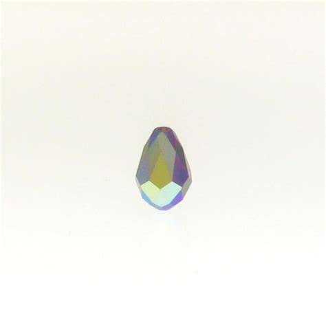 X Mm Swarovski Teardrop Bead Siam Ab Crystal Findings