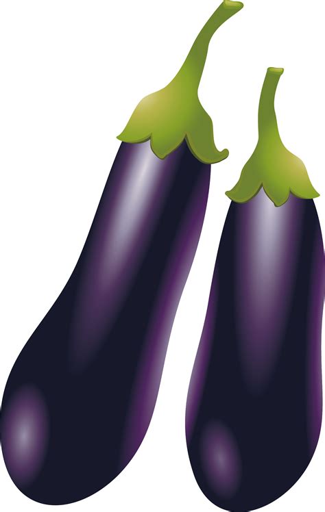 Eggplant Clipart Purple Food Terung Clipart Png Download Large