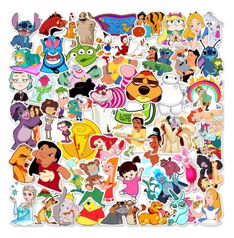 Disney Character Mix Stickers Random Sticker Pack Etsy