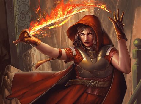 Download Magic Hood Sword Woman Warrior Fantasy Women Warrior Hd