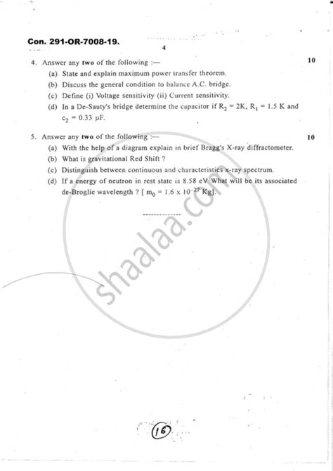 The syllabus also mentions the marks distribution and time duration for each topic. Physics 2 2018-2019 B.Sc Computer Science (IDOL ...