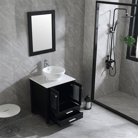 Buy Wonline 24 Inch Bathroom Vanity Wood Cabinet Double Circular Vessel