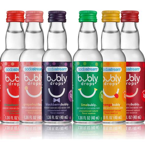 Buy Sodastream Bubly Drops 6 Flavor Original Variety Pack 136 Fl Oz Pack Of 6 Online At