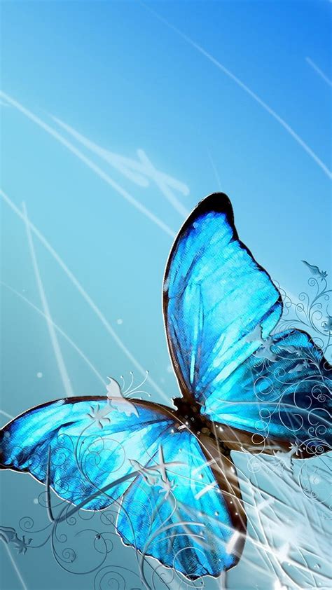 Blue Butterfly Yellow And Blue Butterfly Hd Phone Wallpaper Pxfuel