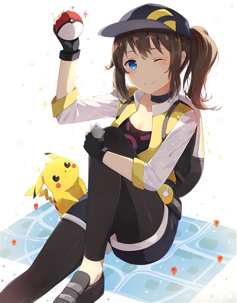 Pikachu Pokemon As Anime Girls