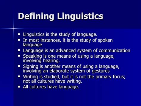 Linguistics Descriptive And Anthropological