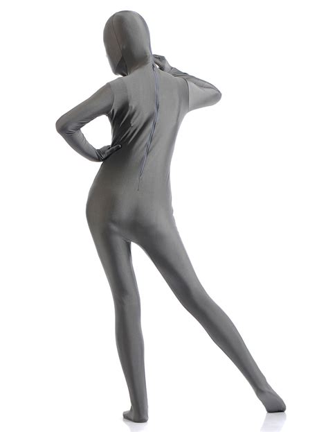 Deep Gray Zentai Suit Adults Morph Suit Full Body Lycra Spandex Bodysuit
