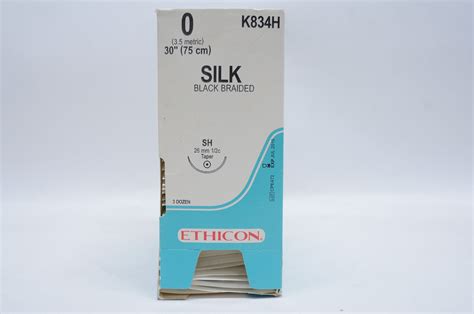 Ethicon K834h 0 Silk Sh 26mm 12c Taper 30inch X Box Of 36