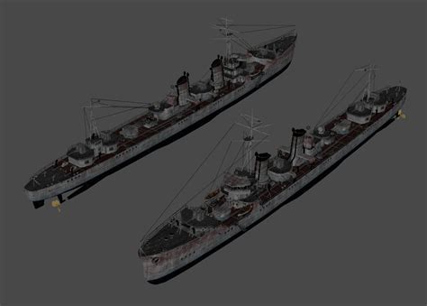 Ijn Muzuki Or Mutsuki Class Destroyer Sh4 By Digitalexplorations On Deviantart