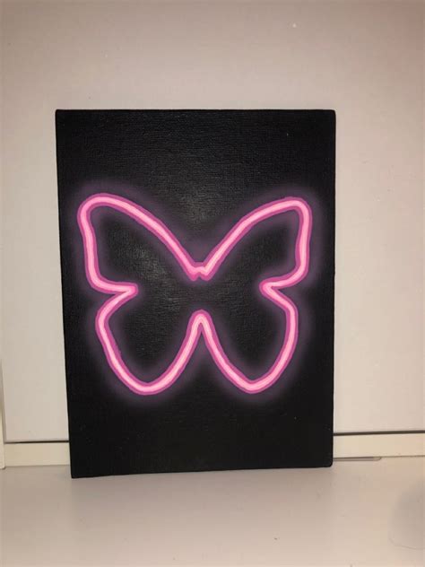 Butterfly Neon Sign Painting Neon Art Painting Art Inspiration