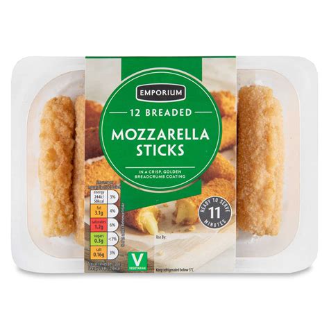 Breaded Mozzarella Sticks 240g 12 Pack Emporium Aldiie
