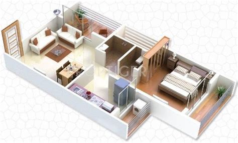 650 Sq Ft 1 Bhk Floor Plan Image Gaj Avenue Available For Sale