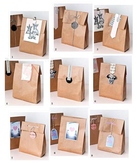 Snel Inpakken Papieren Cadeauzakken Diy Paper Bag Diy Gift Wrapping