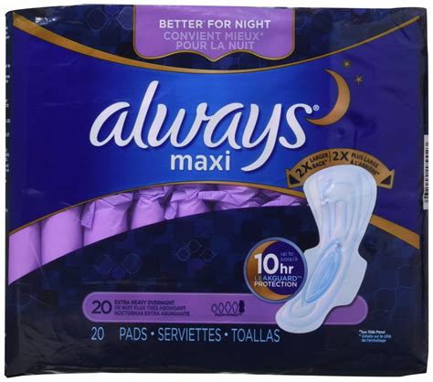 Always Maxi Pads Max Pro Wflexi Wings Unscented 22 Count