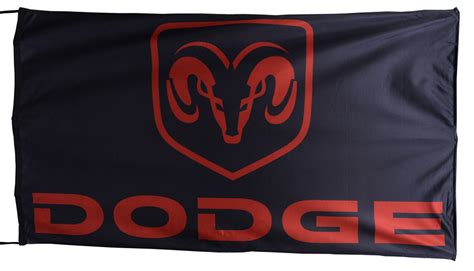 Dodge Ram Landscape Black Flag Banner 5 X 3 Ft 150 X 90 Cm Flags