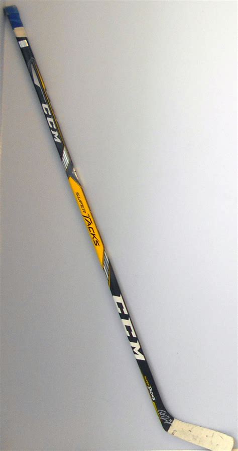 Develop your stickhandling and shooting techniques with the ccm tacks a92 mcdavid composite hockey stick mid kick point for maximum loading and power with a sti. #97 Connor McDavid Game Used Stick - Autographed ...