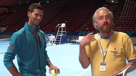Novak Djokovic Gives A Tennis Lesson Youtube