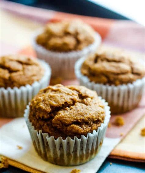 Vegan Pumpkin Muffins Sweetened With Bananas Keeping The