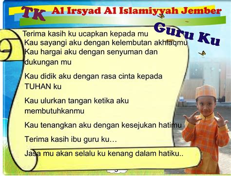 58 Puisi Dari Guru Untuk Anak Tk