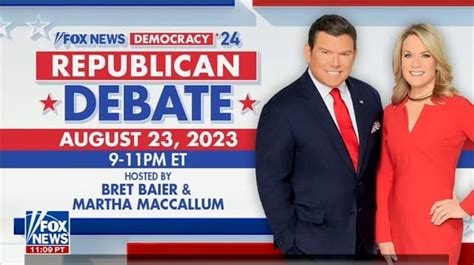 Foxs Bret Baier And Martha Maccallum To Moderate First Gop Debate