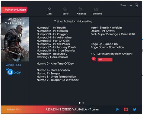 Assassin S Creed Valhalla Trainer 19 V1 5 3 LinGon GAME TRAINER