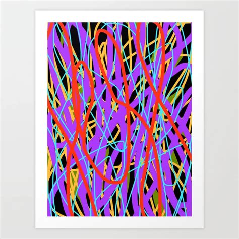 Layered Bright Swirling Abstract Art Print By Michellemaroon Society6