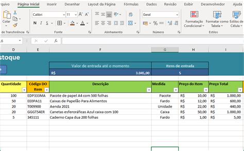Planilha De Estoque E Vendas Tudo Excel