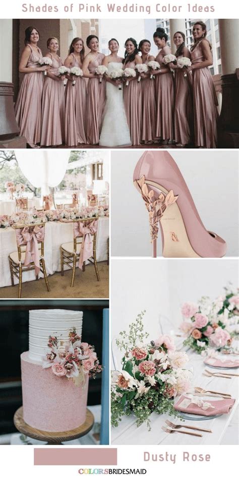 Pink Wedding Color Ideas For The Bride And Her Bridal Party In Shades