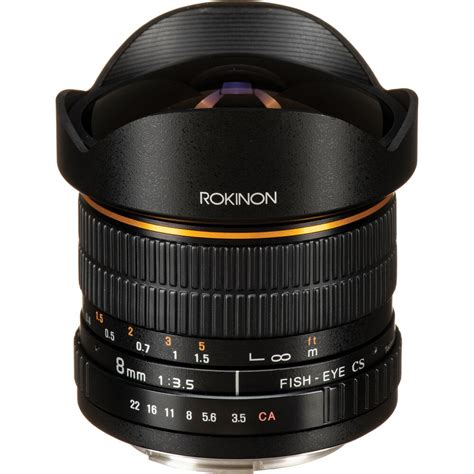 Rokinon 8mm F35 Fisheye Lens For Canon Ef Fe8m C Bandh Photo