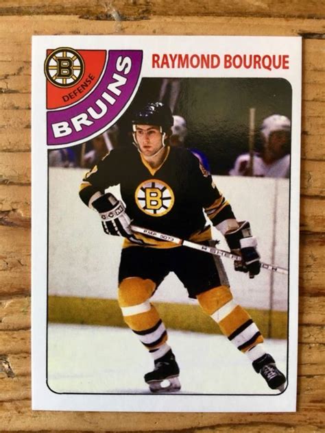 1978 79 Opc O Pee Chee Custom Ray Borque Boston Bruins Hockey Card